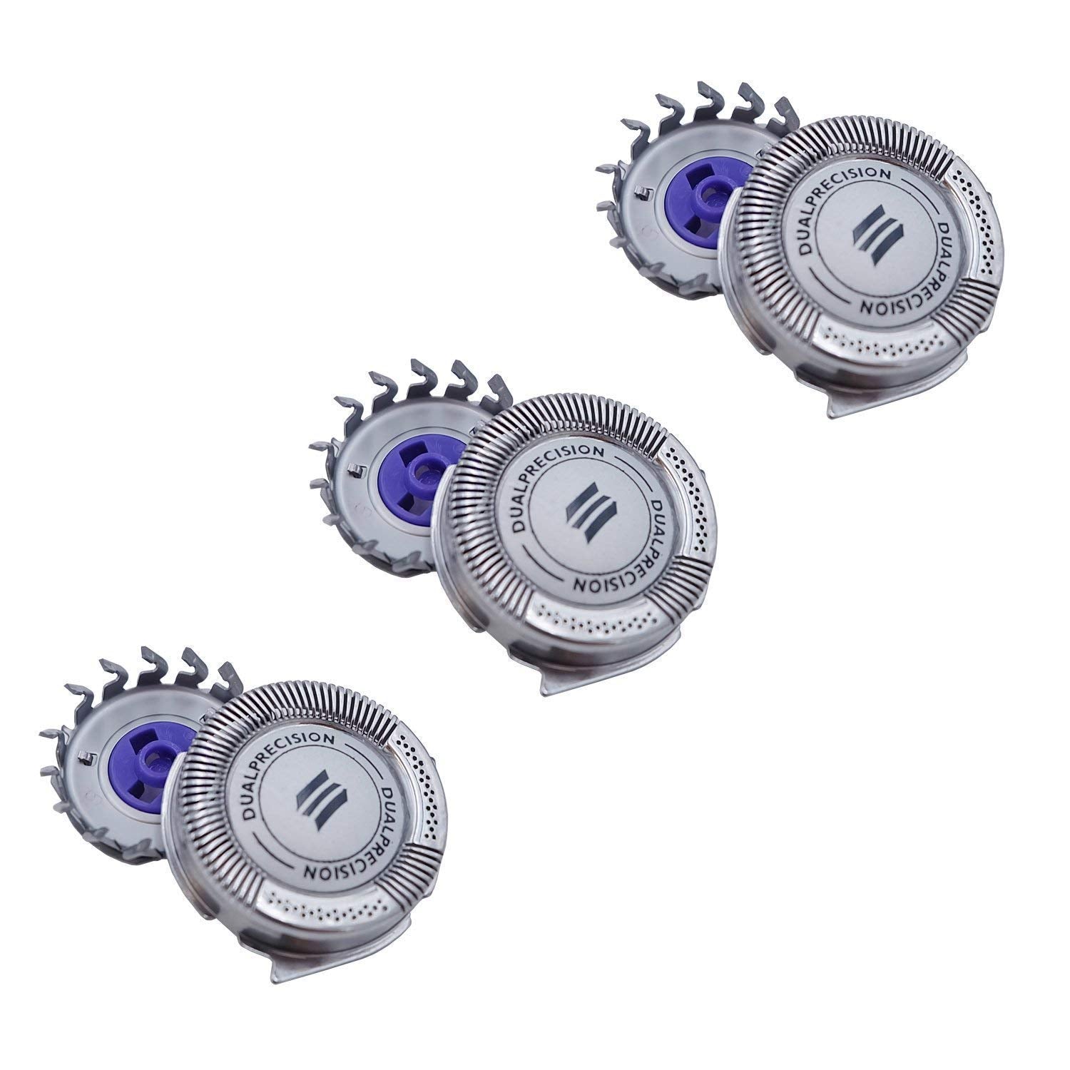 3-Piece: HQ8 Dual Precision Replacement Heads for Philips Norelco Shavers