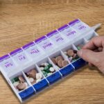 7-Day Push Button Pill, Medicine, Vitamin Organizer with AM/PM Large Compartments - Image 4