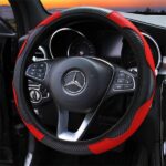 Car Auto Steering Wheel Cover Carbon Fibre Breathable Anti-slip Protector - Image 4