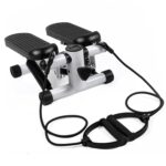 Mini Fitness Stepper with 2 Resistance Bands LCD Monitor
