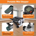 Mini Fitness Stepper with 2 Resistance Bands LCD Monitor - Image 7