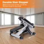 Mini Fitness Stepper with 2 Resistance Bands LCD Monitor - Image 9