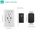 USB Wall Outlet Dual 2.4A USB Wall Charger - Image 12