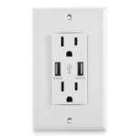 USB Wall Outlet Dual 2.4A USB Wall Charger